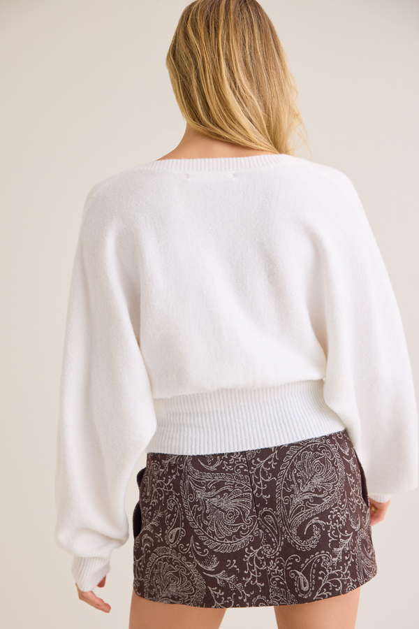 Daphne Balloon Sleeve Sweater Detail 5 - Altar'd State