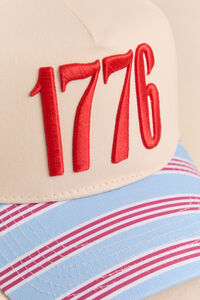 1776 Striped Trucker Hat Detail 2 - Altar'd State