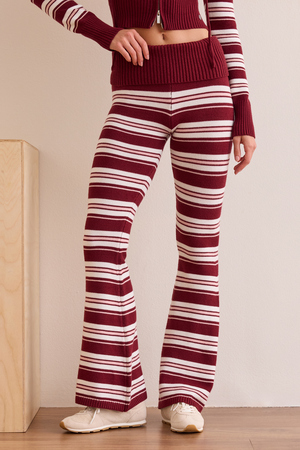 Sprint Stripe Fold Over Pant - Altar'd State - 