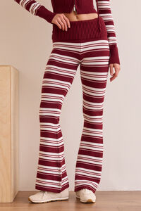 Sprint Stripe Fold Over Pant Detail 3 - Altar'd State