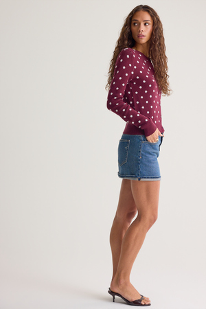 Danica Fitted Crew Sweater - Altar'd State - 