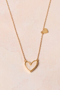 18K Gold Dainty Twin Heart Necklace - Altar'd State