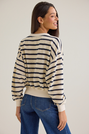Brooke Textured Striped Top - Altar'd State - 