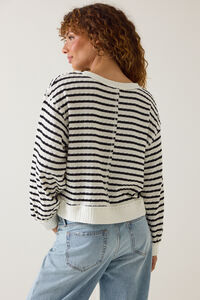 Cady Striped Crew Detail 4 - Altar'd State