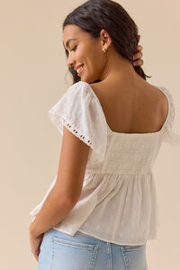 Azura Textured Babydoll Top Detail 4 - Altar'd State