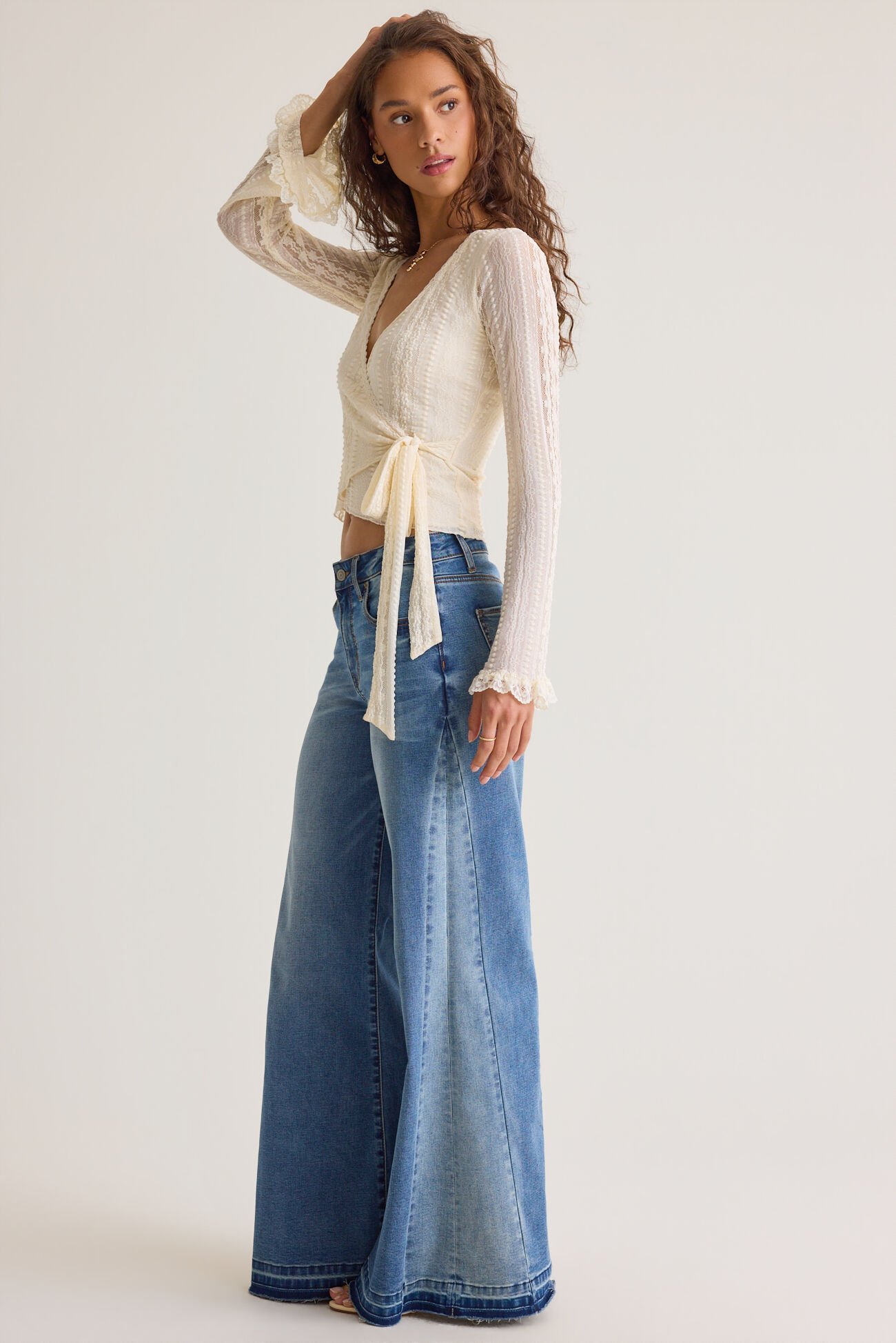 Arabelle Lace Wrap Top