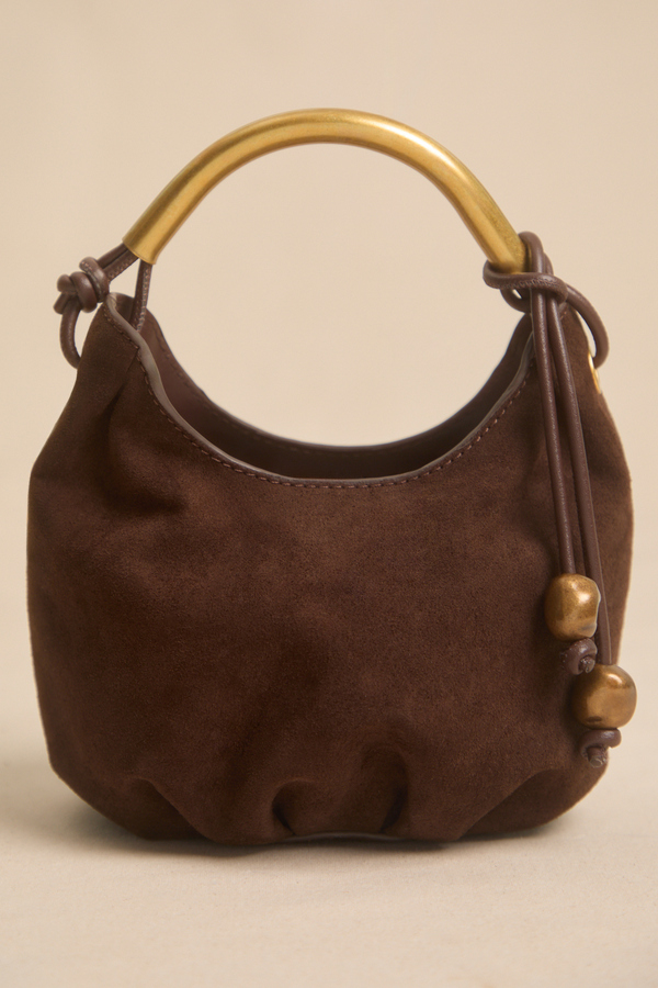 Mini Gold Suede Bag - Altar'd State