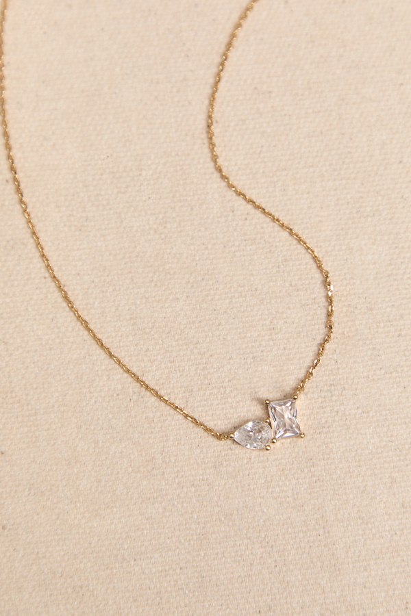 18K Gold Crystal Necklace - Altar'd State
