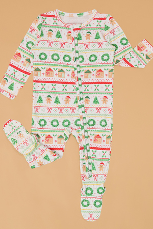 Fair Isle Gingerbread Boy Footie - Altar'd State - 