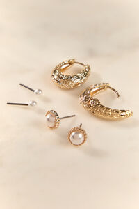 Floral Pearl 3 Pack Earring Set - Altar'd State