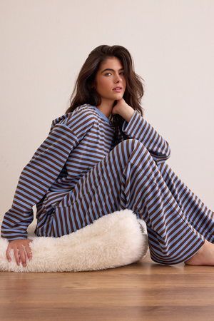 Weekend Stripe Lounge Top - Altar'd State