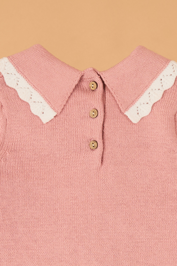 Audrey Peter Pan Cable Knit Sweater Detail 4 - Altar'd State