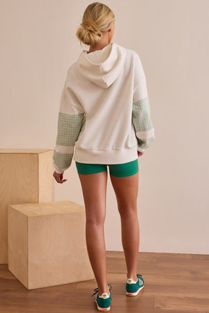 Crunchtime Plaid Patch Hoodie - Altar'd State - 