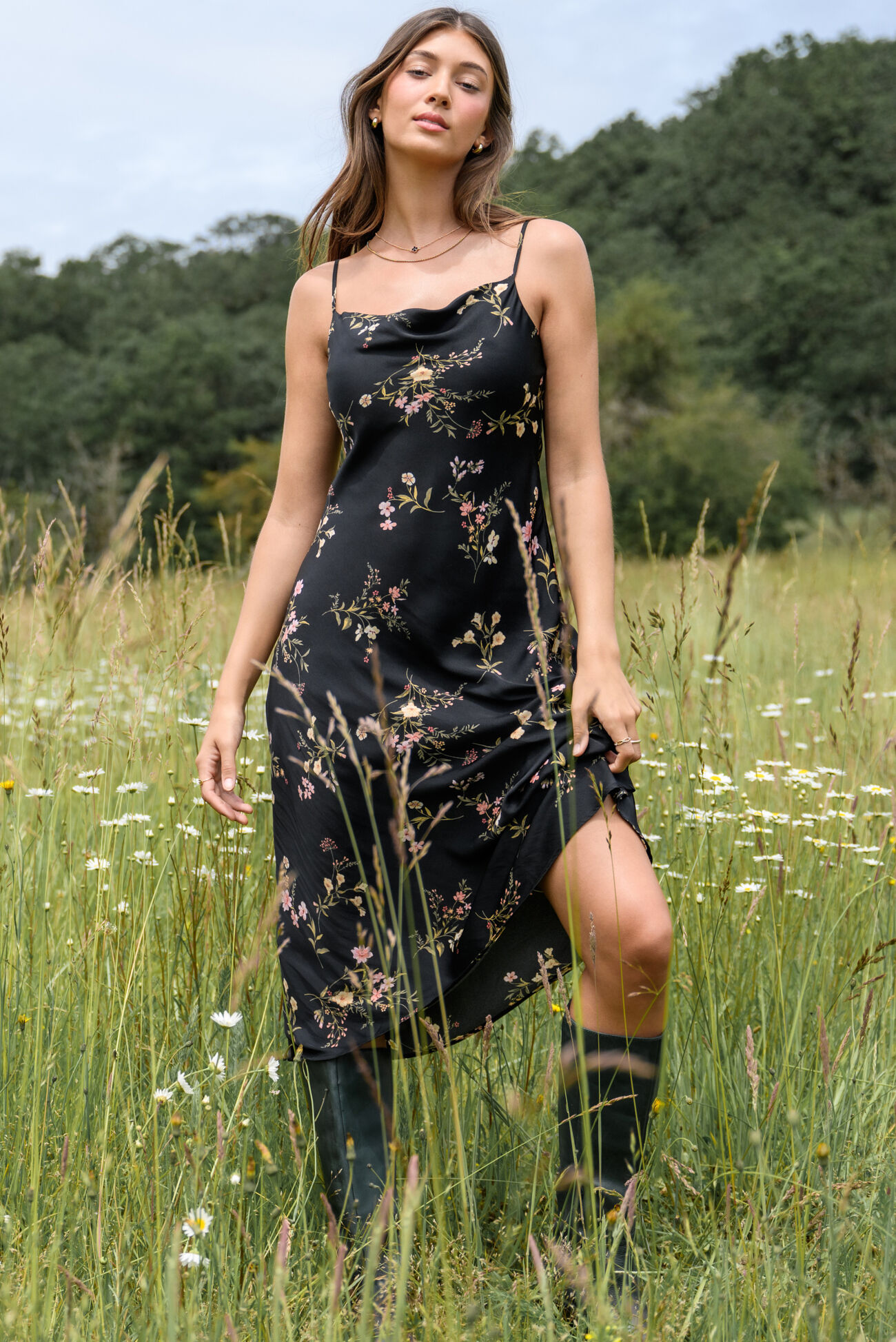 knee length dresses for ladies Quinn Terry Floral Dress