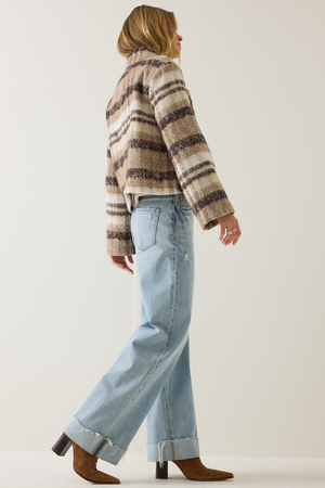 Ireland Plaid Short Coat - Altar'd State - 