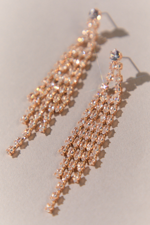 Crystal Cascade Statement Earrings - Altar'd State - 