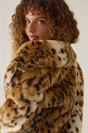 Sherah Cheetah Faux Fur Coat - Altar'd State