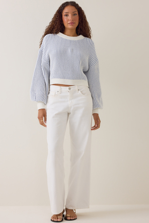 Marie Plaited Stripe Sweater - Altar'd State
