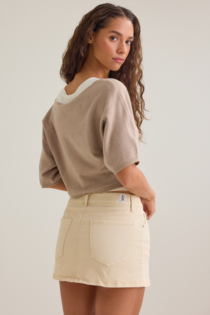 Vri Double Layered Boatneck Sweater - Altar'd State - 