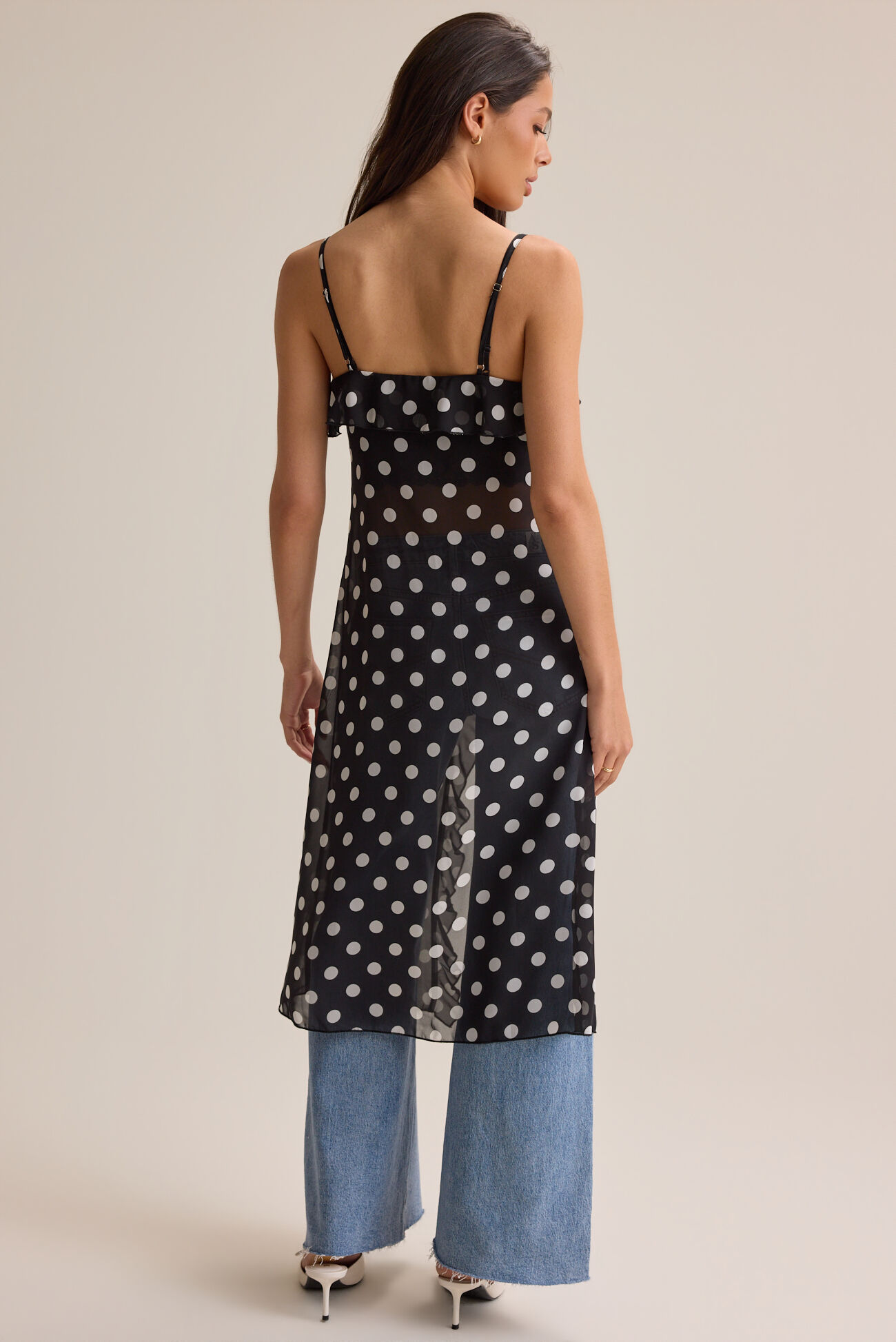 Cosette Tie Front Dot Kimono