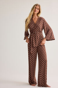 Charlotte Polka Dot Lounge Pants - Altar'd State