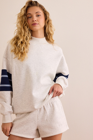 Roster Stripe Mock Neck - Altar'd State - 