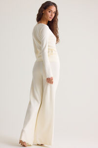 Alice Lace Trim Knit Pants Detail 6 - Altar'd State