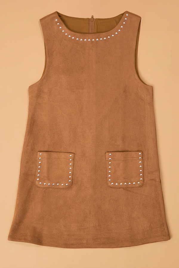 Carie Jumper Suede Dress Youth Set Detail 5 - Altar'd State