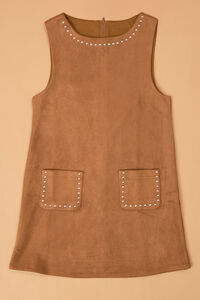 Carie Jumper Suede Dress Youth Set Detail 5 - Altar'd State