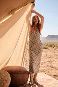 Gia Strapless Maxi Dress Detail 2 - Altar'd State