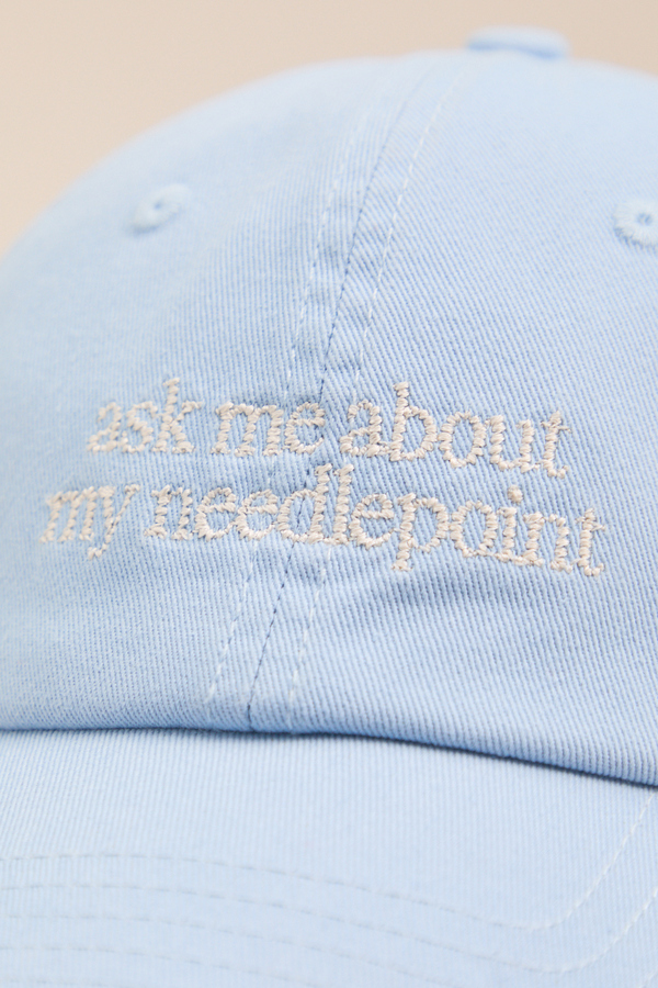 Ask Me About My Needlepoint Hat Detail 2 - Altar'd State