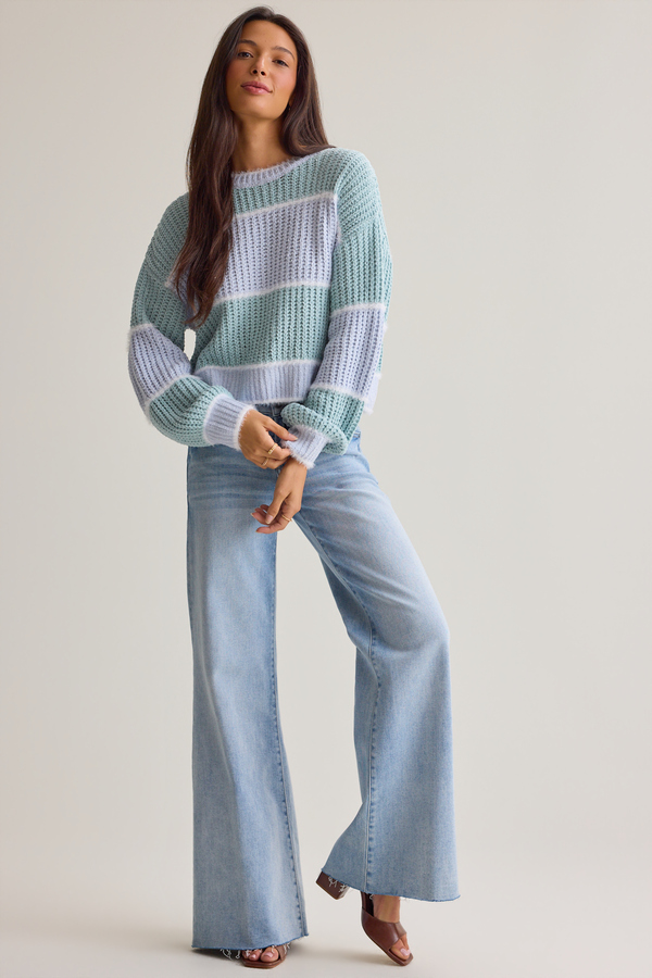 Harper June Striped Sweater - Altar'd State