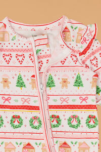 Flutter Fair Isle Gingerbread Girl Footie Detail 3 - Altar'd State
