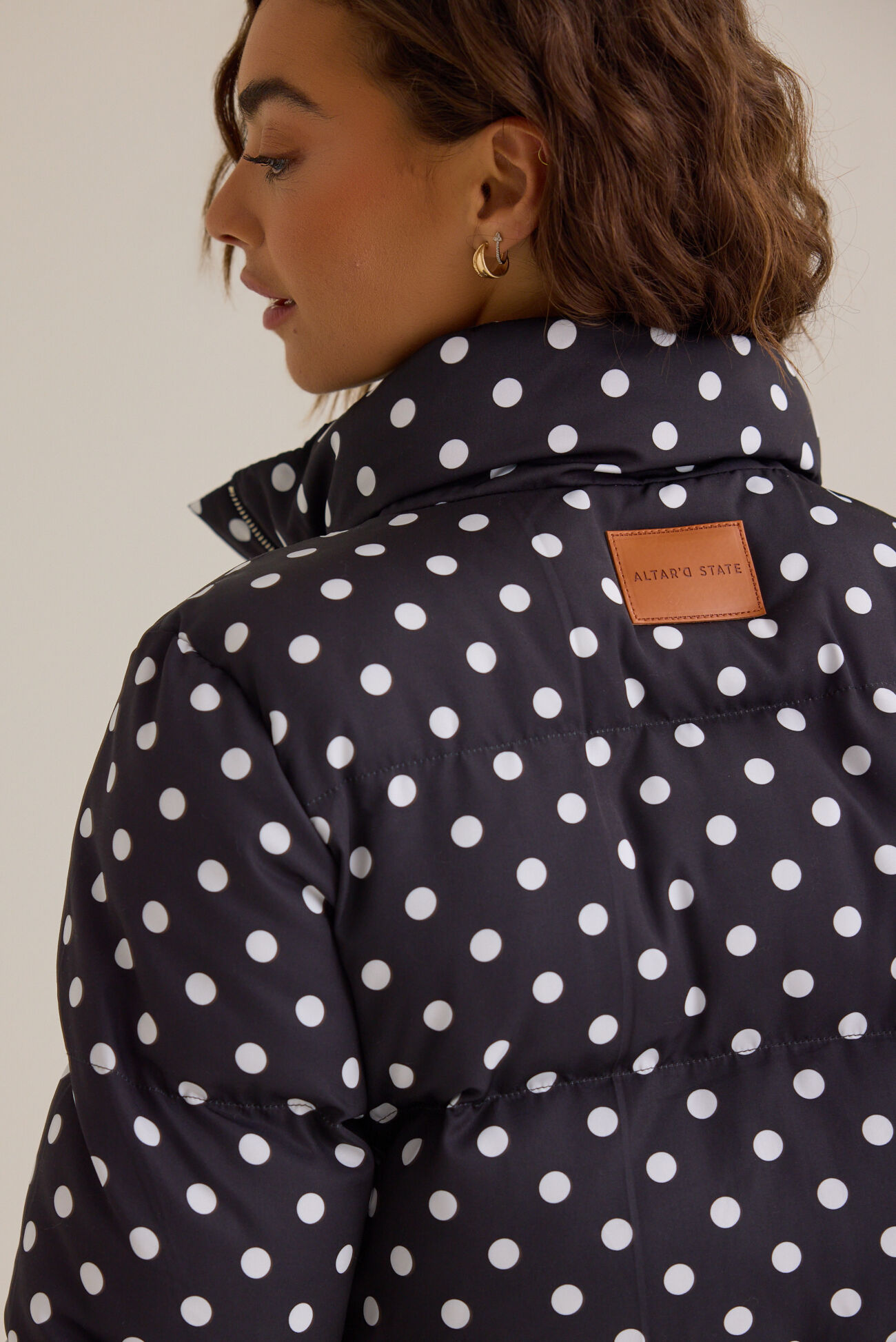 Macy Polka Dot Puffer Jacket