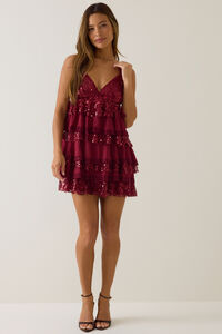 Laney Sequin Mini Dress Detail 2 - Altar'd State