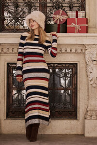 Aileen Striped Sweater Dress - Altar'd State