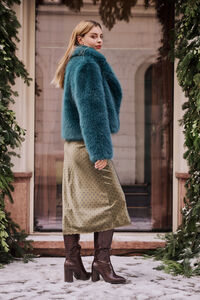 Chrissy Faux Fur Jacket Detail 3 - Altar'd State