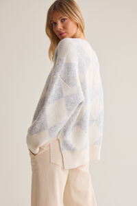Leslie Argyle Knit Sweater Detail 4 - Altar'd State