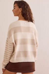 End Zone Striped Sweater Detail 5 - Altar'd State