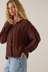 Raquel Cable Knit Cardigan Detail 4 - Altar'd State