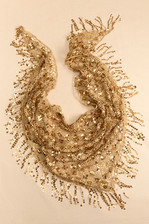 Jada Crochet Sequin Fringe Scarf - Altar'd State