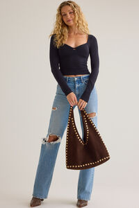 Ari Long Sleeve Layering Top Detail 4 - Altar'd State