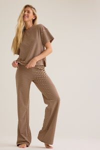 Alaya Stripe Lounge Top Detail 3 - Altar'd State