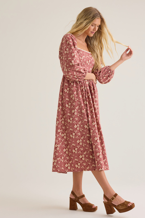 Beth Floral Midi Dress - Altar'd State - 