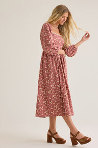 Beth Floral Midi Dress Detail 3 - Altar'd State
