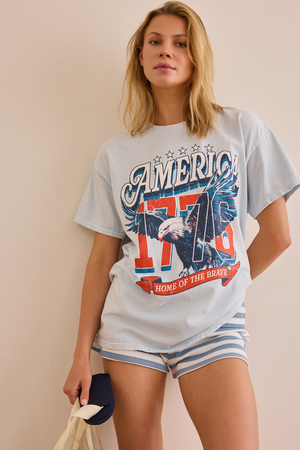 America 1776 Eagle Oversized Tee - Altar'd State - 