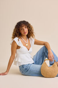 Loretta Twist Front Babydoll Top - Altar'd State
