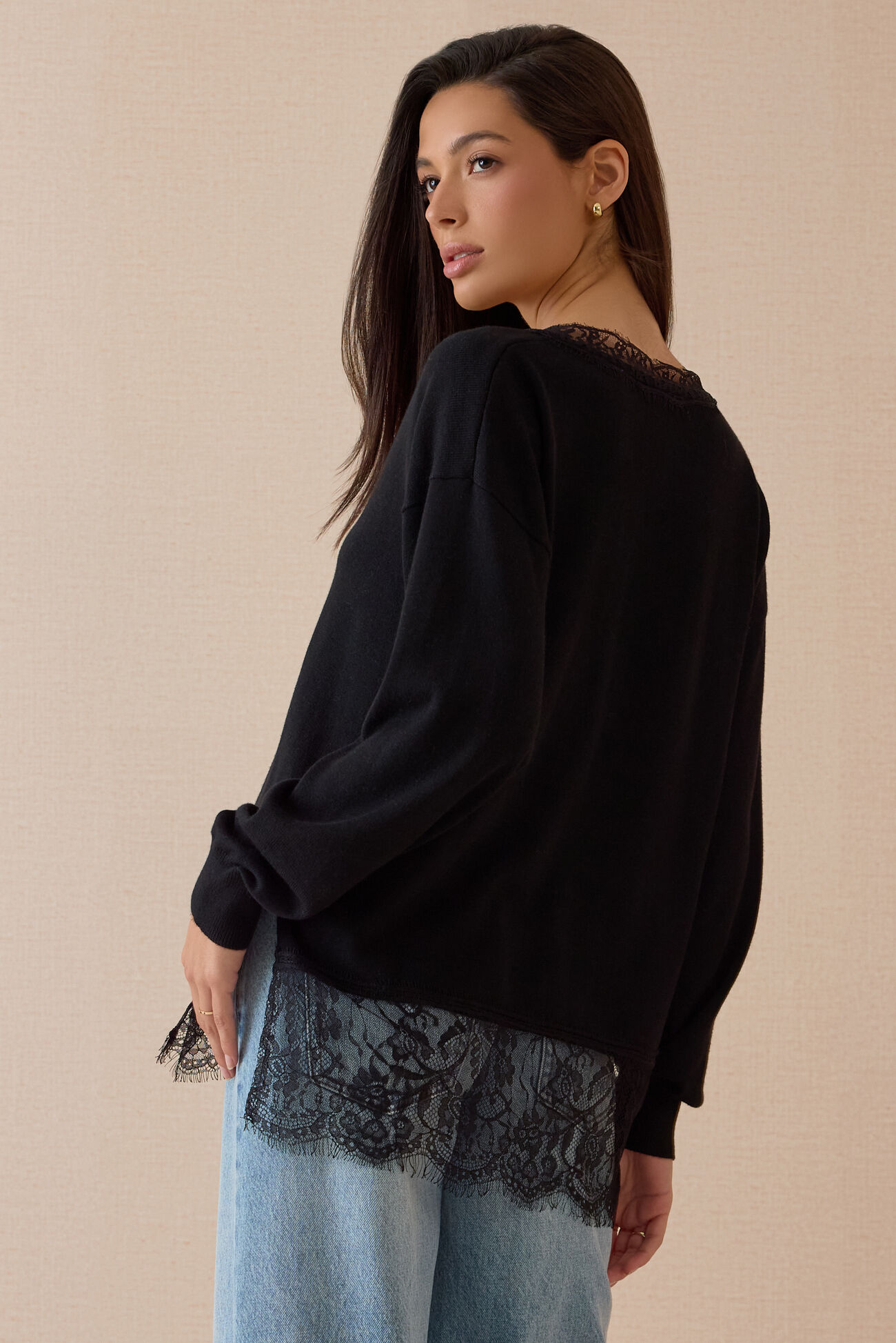 Harley Lace Trim Sweater