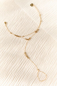 Textured Beaded Hand Chain - Altar'd State