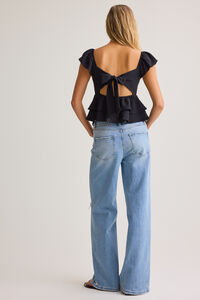 Cressida Flutter Sleeve Babydoll Top Detail 2 - Altar'd State